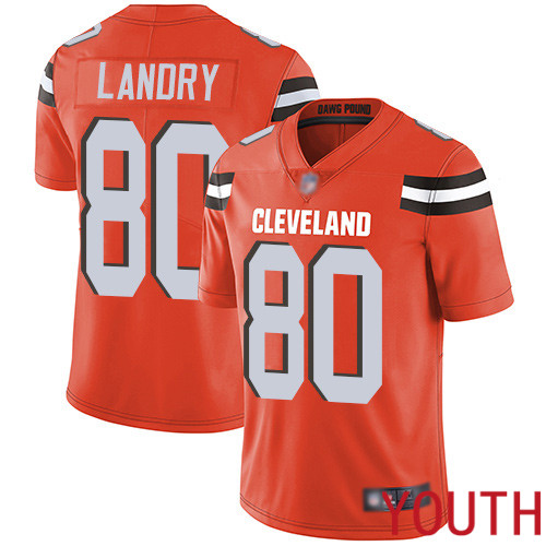 Cleveland Browns Jarvis Landry Youth Orange Limited Jersey #80 NFL Football Alternate Vapor Untouchable